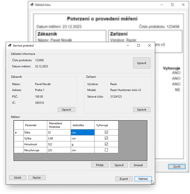 Servisní protokol